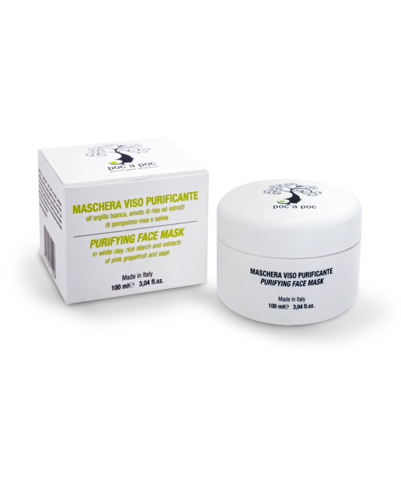 Maschera Nutriente Viso - Argilla Bianca Purificante (100ml)