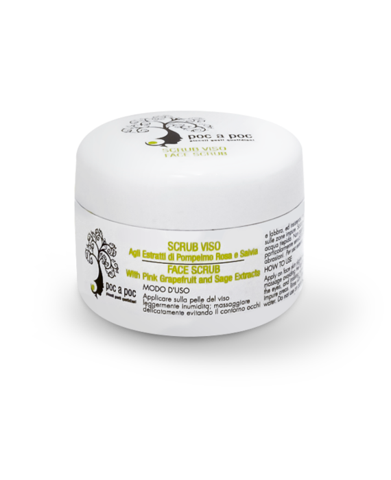 Scrub Viso Biologico - Esfoliante Delicato per Pelli Sensibili (100ml)