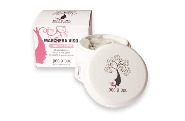 Maschera Nutriente Viso - Argilla Bianca Purificante (100ml)