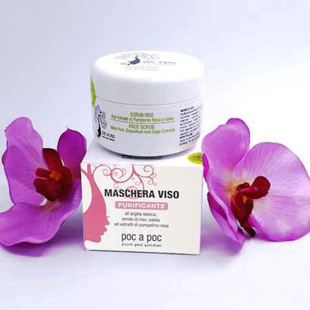 Maschera Nutriente e Scrub Biologico - Purifica la Pelle Sensibile