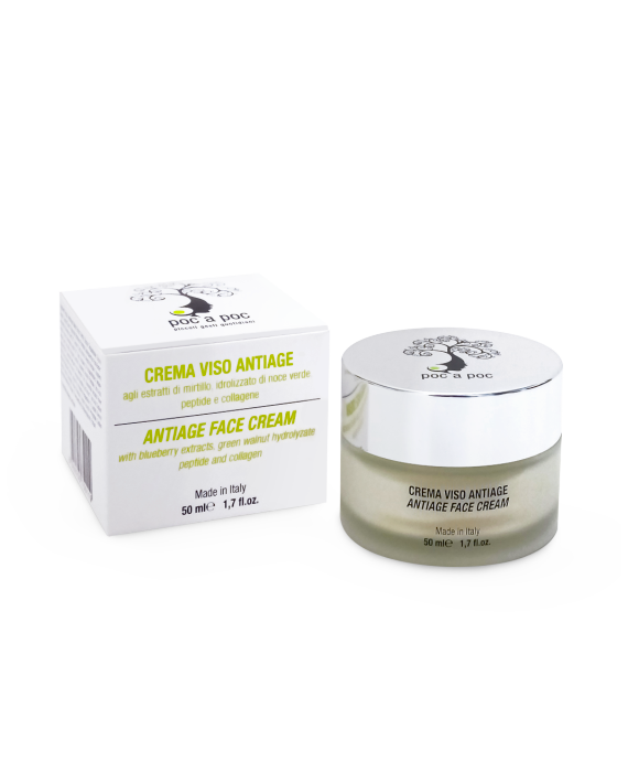 Crema Viso Antirughe Bio - Idratante con Acido Ialuronico (50ml)