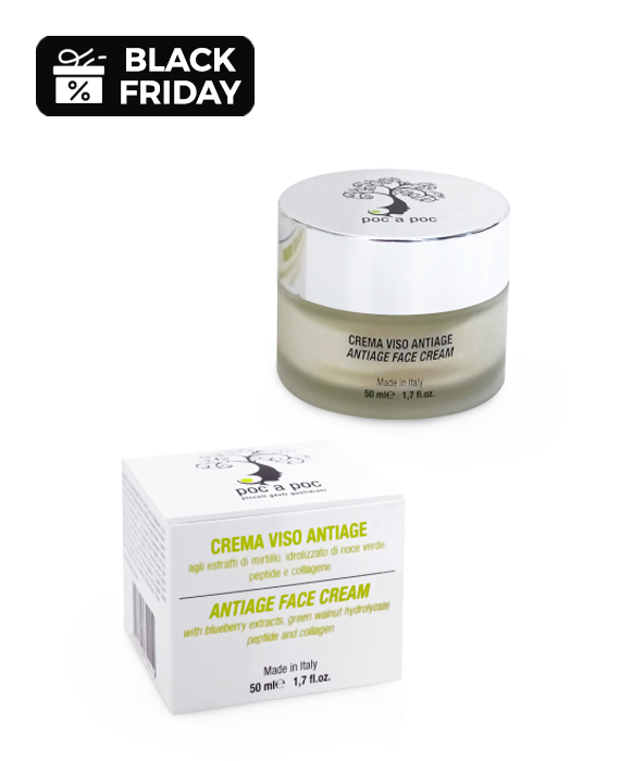 Crema Viso Antirughe Bio - Idratante con Acido Ialuronico (50ml)